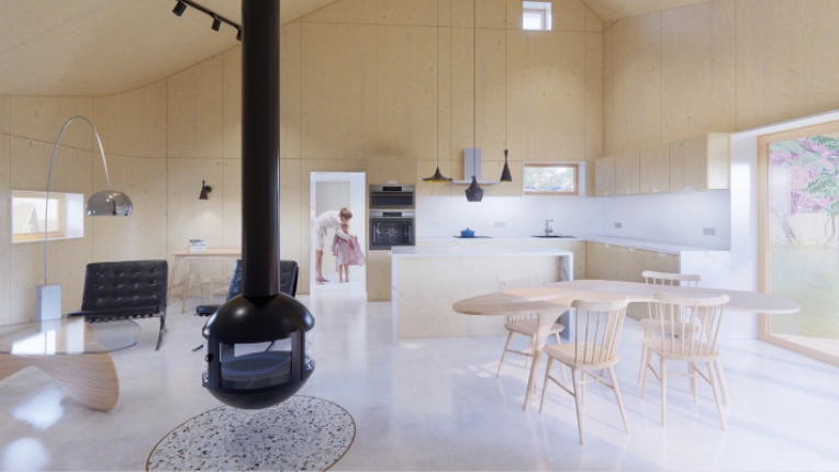 Single-Family Homes, Passive House / Eco-friendly, New Build, Contemporary, Modern